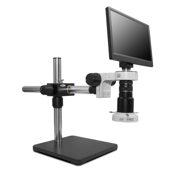 Scienscope Macro Digital Inspection System With Compact LED On Single Arm Stand MAC3-PK5S-E2D